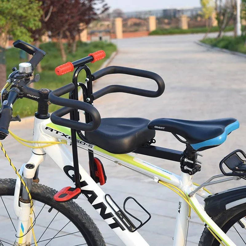 Universal Front Mounted Child mtb Bike Seat with Foot Pedals Rest for Road Bike bicycle saddle