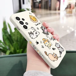 Cat String Ball Phone Case - Adorable Cat-Themed Protective Cover for Samsung A72 (White)