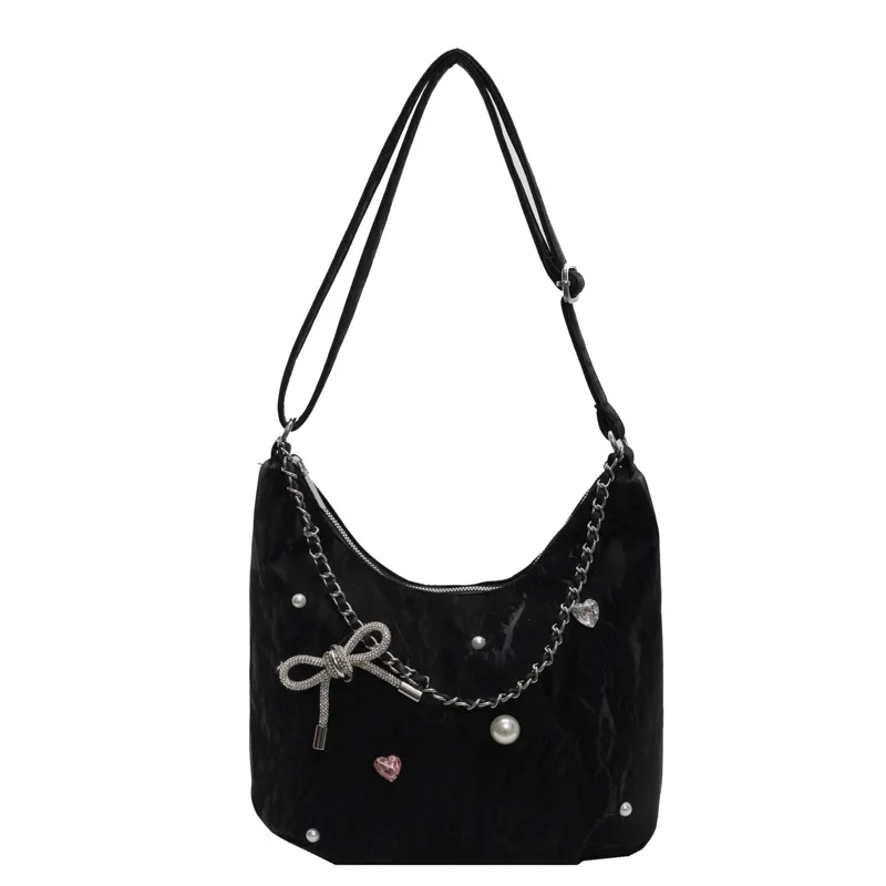 thumbnail image 1 of Bolso versátil de gran capacidad para mujer, nuevo bolso de hombro con cadena de ocio a la moda 2024, bolso de mensajero sencillo para viajeros, 1 of 5