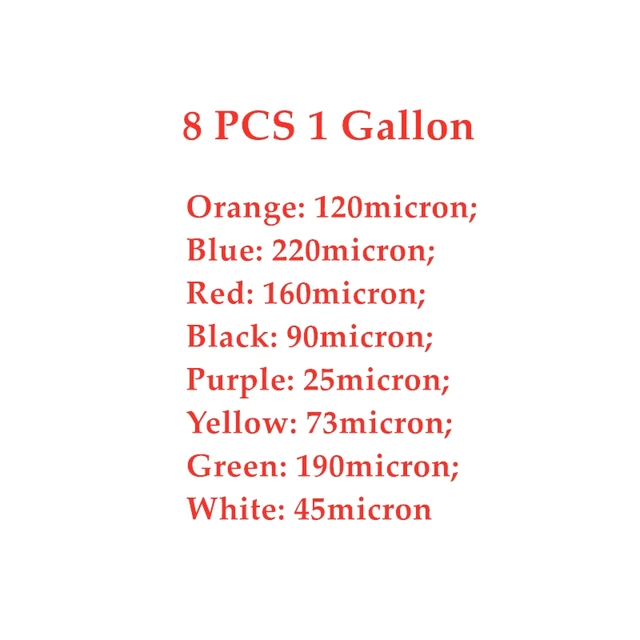 8 pcs 1 Gallon