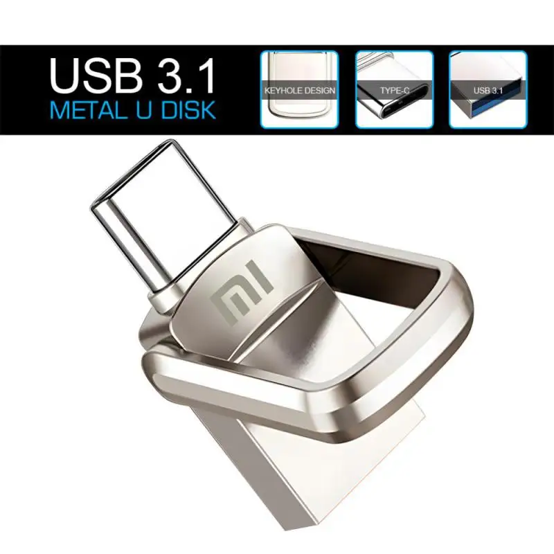 U Disk Xiaomi 2TB High Speed Usb 3.0 Type-C Interface Mobile Phone Pen Drive 1TB Computer Dual-Use OTG Dual Flash Memory