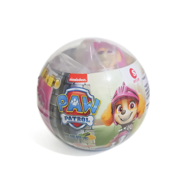 Paw Patrol Capsule Toys Building Blocks Banner Gacha Assembling Anime Figure Rescue Knights Rubble Chase Skye Marshall Kids Gift building blocks toys paw patrol action figure toys