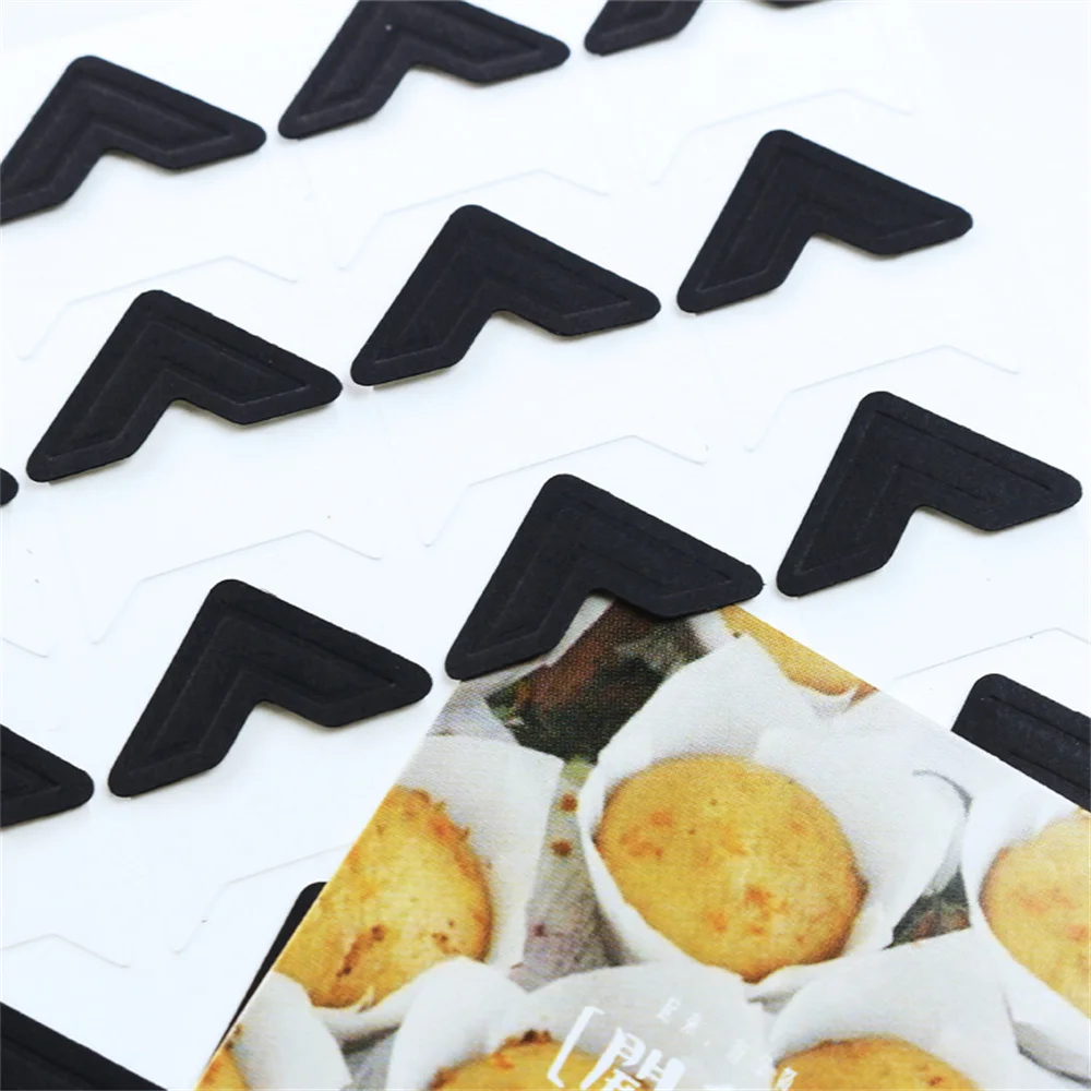DIY Vintage Corner Kraft Paper Stickers 120 Pcs/Lot 5 Sheets
