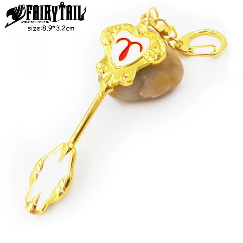 12 Types Anime Fairy Tail Lucy's Zodiac Metal Keychains Aries Gemini Sagittarius Leo Cosplay Costumes & Accessories anime keychain,mini sword keychain