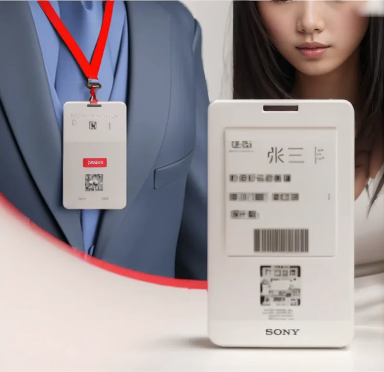 

Name Badge Job ID Badge Tag Three Colors Eink E-Paper ID Card for School Student ID,Office Messenger Card,E-Name Business Card