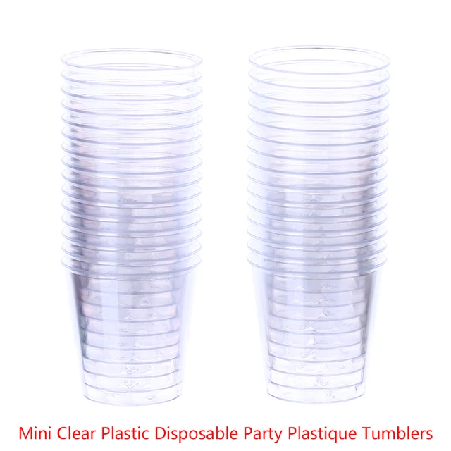 Disposable Plastic Birthday Glasses  Mini Disposable Plastic Cups -  30/36/50pcs Mini - Aliexpress