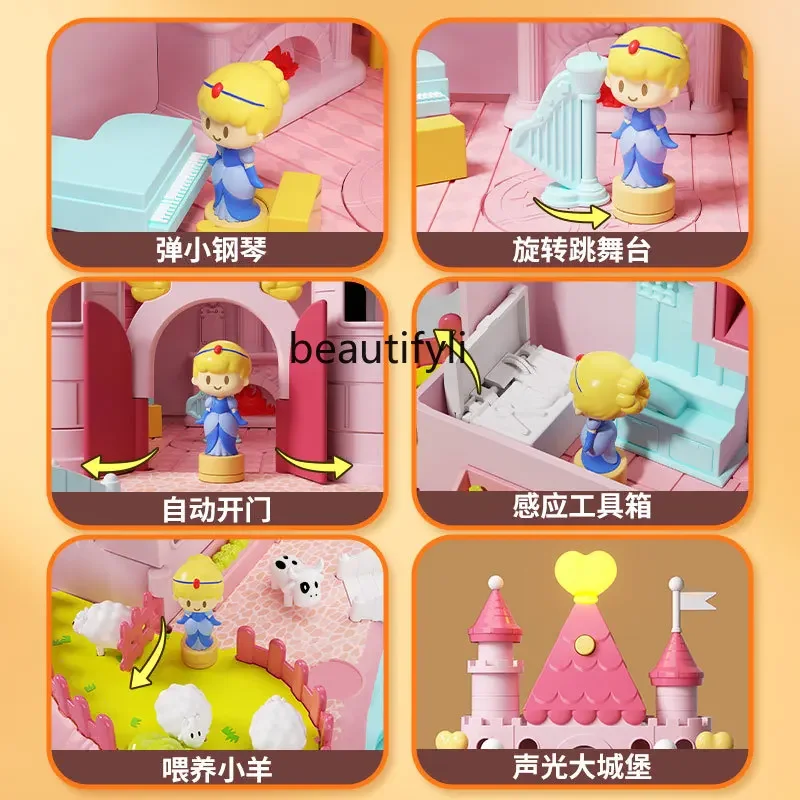Toy girl 3 a 6 year old girl magnetic play castle birthday gift