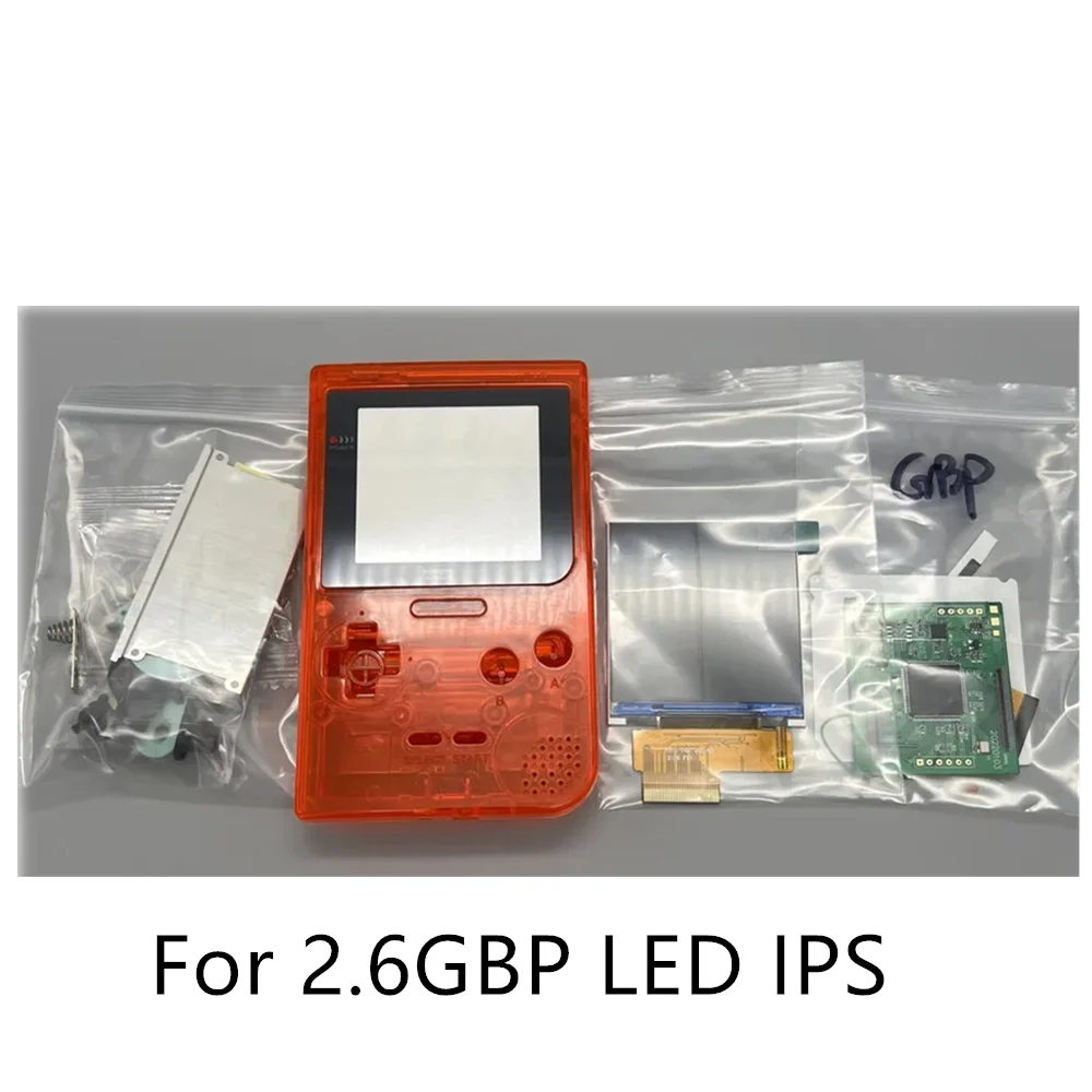 

2.6 inches GBP IPS LCD And New Shell for Nintendo Game Boy Pocket/GBP.Support Pixel Display. No Need To Cut The Shell.