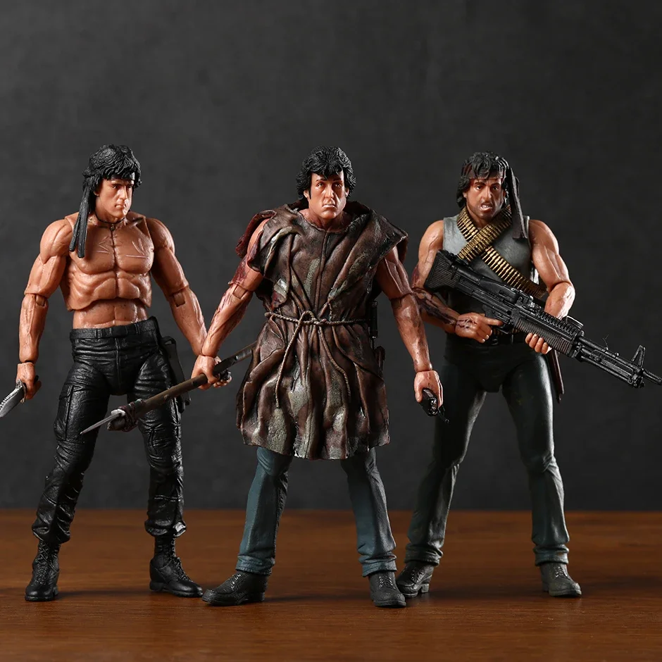 NECA-JOHN-J-RAMBO-FIRST-BLOOD-Action-Figure-Model-Doll-Toy-Collectible ...