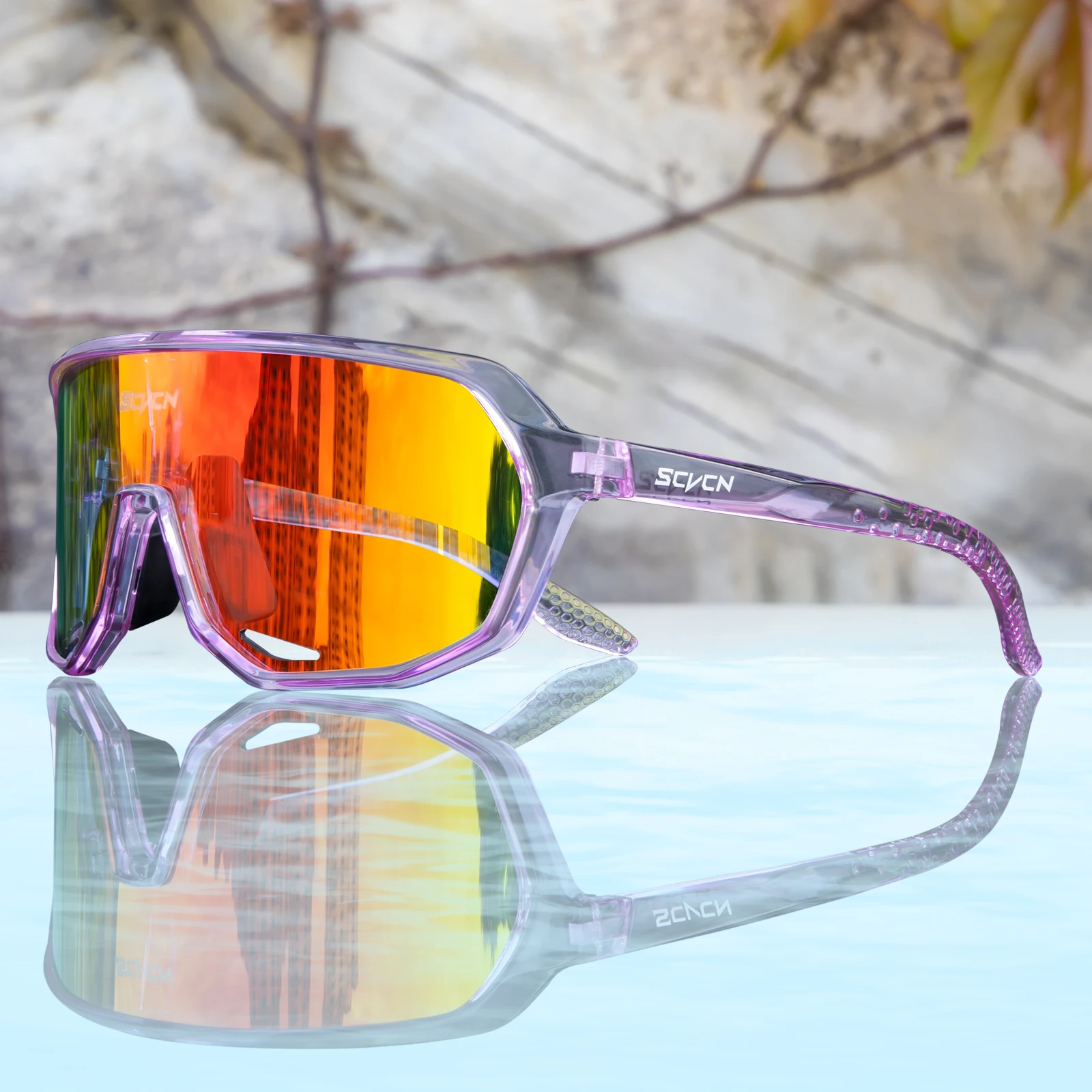Polarized sports glasses Polarized glasses SCVCN MTB Bike Sunglasses Men's Driving Bicycle Glasses Women's Outdoor Sports Hiking Glasses UV400 Protective