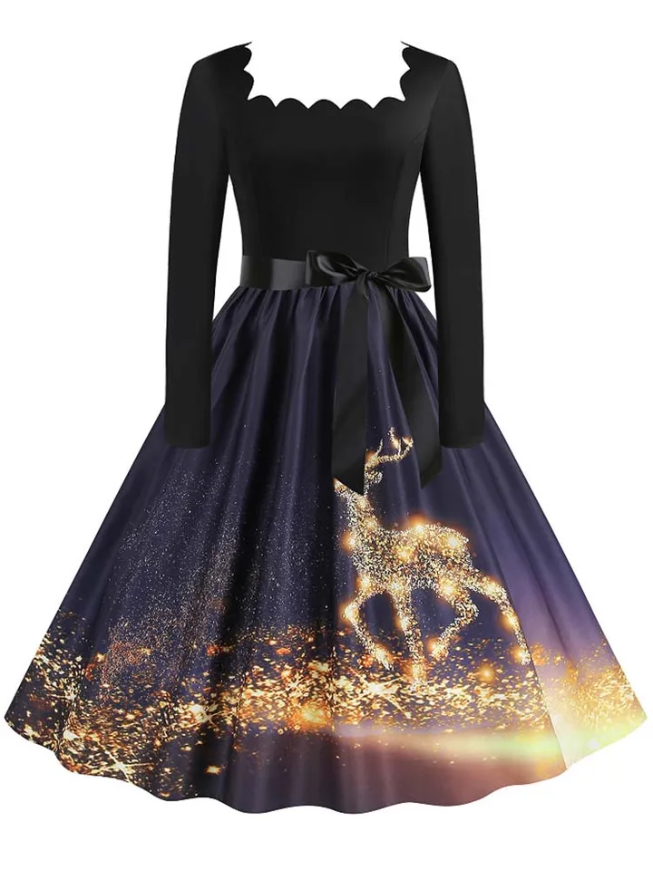 green emerald velvet dress Daydream Midi Fit & Flare Dress  ModCloth