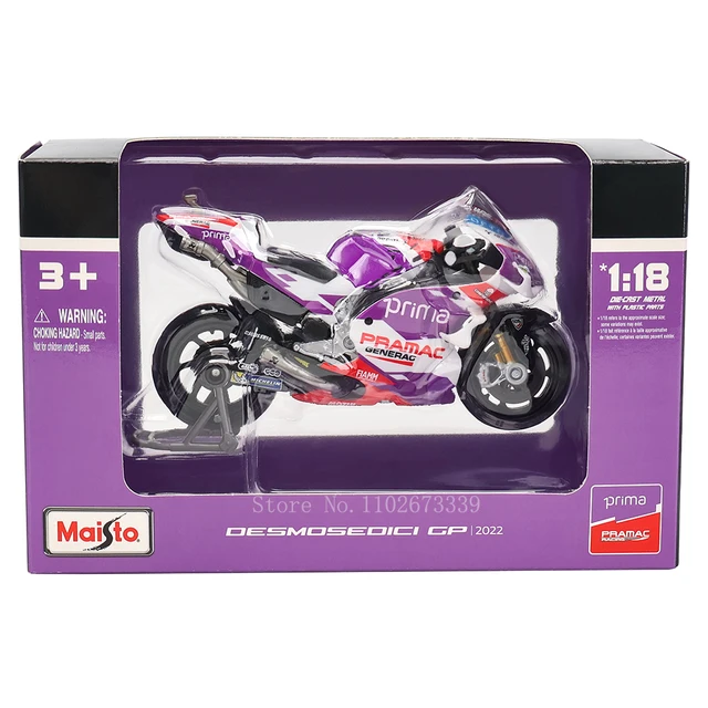 Maisto 1:18 2022 Ducati Pramac Racing #5 Zarco #89 Martin Licensed Simulation Alloy Motorcycle Model Colle - Image 6