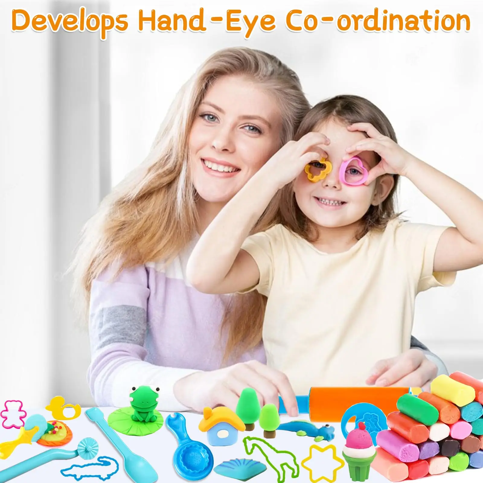 【Exclusive Discount】 Play dough Tools 45 PCS Play Dough Tools Set for Kids, Play Dough Accessories Plastic Playdough Animals Shapes Cutters,Playdough.