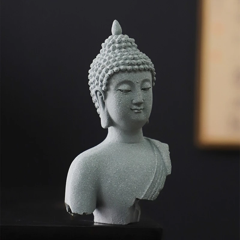 New Chinese Zen Buddha statue bust Buddha ornament creative Sakyamuni home decoration crafts