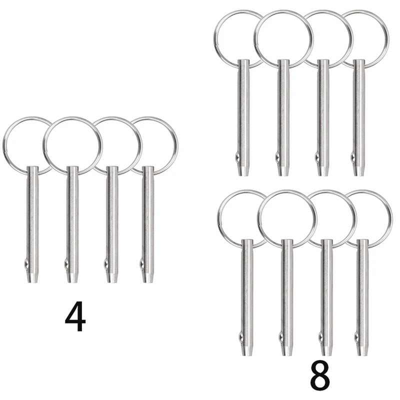 

Быстроразъемные штифты Bimini Top Pins, диаметр 6,3 мм, общая длина 2,56 дюйма (65 мм), нержавеющая сталь Marine 316