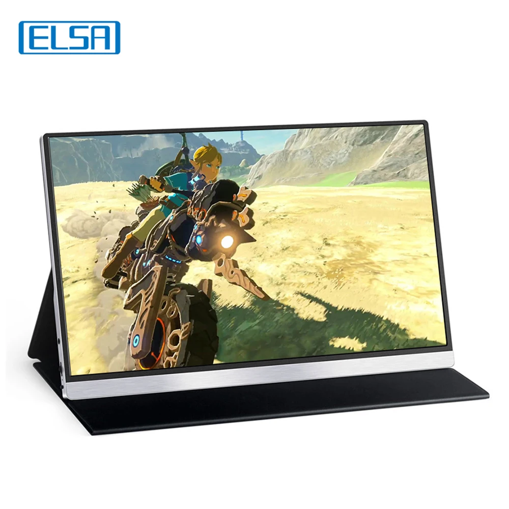 ELSA ޴  CŸ ̴ HDMI ũ, PC Ʈ Xbox PS4 PS5 ġ, 60HZ ÷, 15.6 ġ FHD 1920X1080