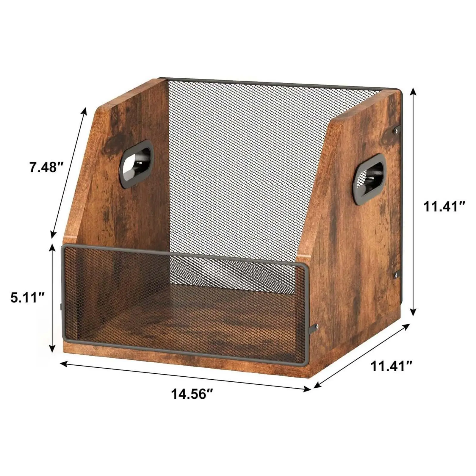 Supporto Per Dischi In Vinile Da Tavolo In Ferro – Espositore Multiuso Per LP, Riviste, Libri E CD (Piccolo: 26x12x12 Cm / Grande: 30x22x18 Cm)