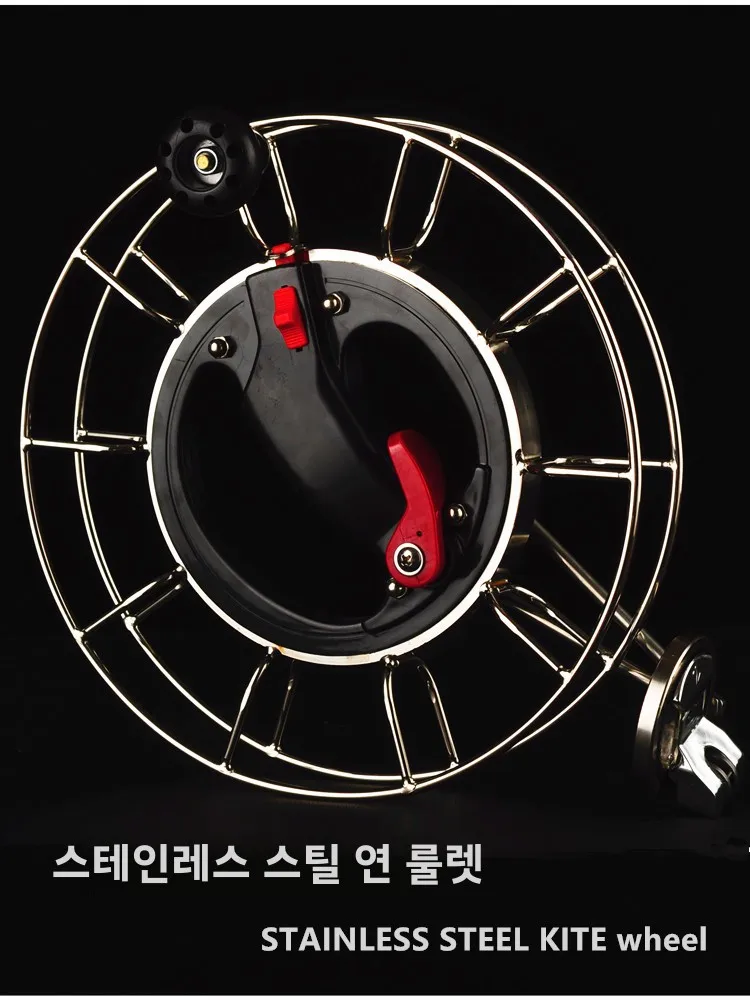 고급 스테인리스 스틸 연줄 릴 브레이크 장착 부드럽고 조용한 그립 휠 스포츠 ..