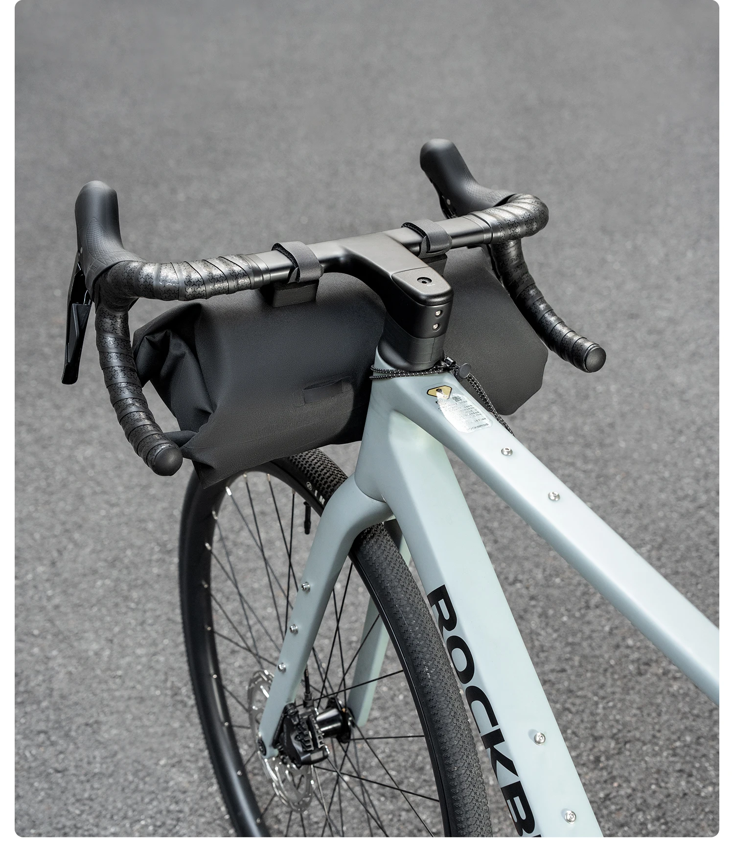 ROCKBROS Radfahren, wasserdichte Fronttasche, 8 l, großes Fassungsvermögen, Rennrad-Lenkertasche, tragbare Aufbewahrung, erweiterbare Kapazität, Fahrradtasche – Detail 17