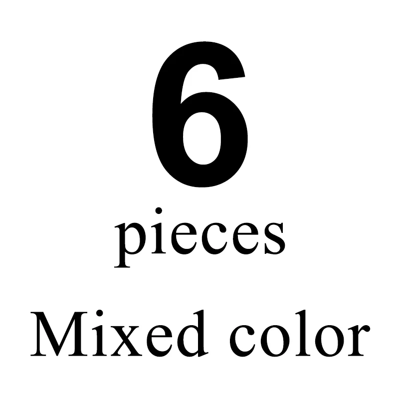 6pcs Mix color