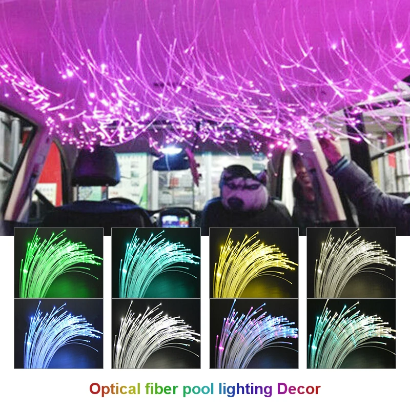 LED Fiber Optic Light RGB Fiber Optic Star Ceiling Kit DIY Starry Sky Effect Lamp Decorative Home fiber optic lamp fiber optic ceiling kit