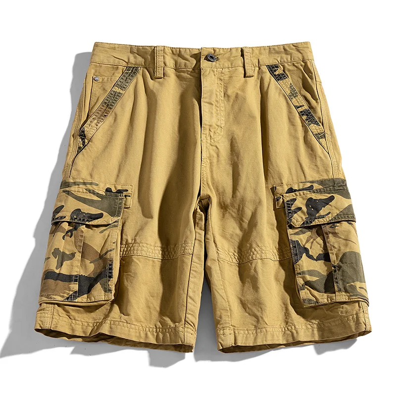 Summer Men's Shorts New Fashion Versatile Loose fitting Outdoor Fishing Sports Camouflage dungarees Men Simplicity Sports pants