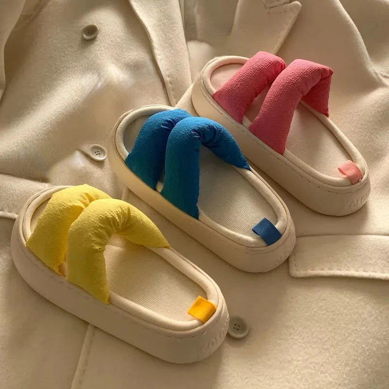 

Slides for Women 2022 Summer New Thick Soled Student Sandals Indoor Non Slip Casual Shoes Breathable Versatile Shoes