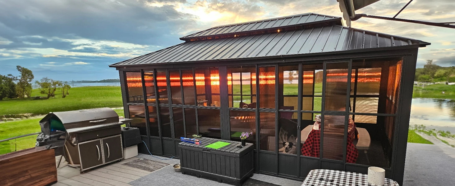 sunroom prefab house solarium tiny house patio enclosure prefab cabins screen rooms for patios