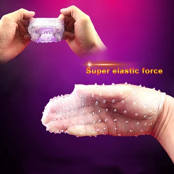 Silicone Crystal Penis Condoms Extension Reusable Condom Penis Sleeve Male Enlargement Time Delay Rings Adult Intimate Sex Toy 3