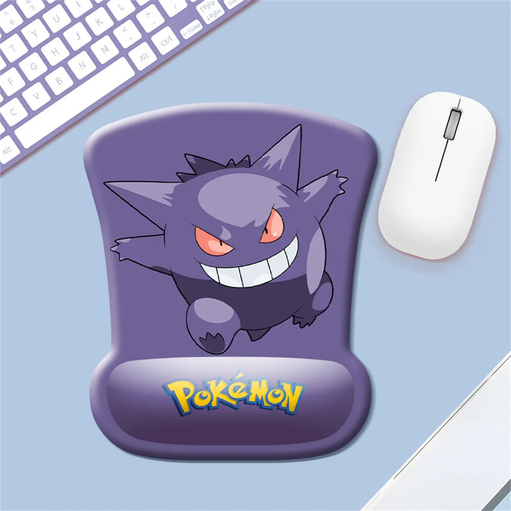 

Pokemon Pikachu Cartoon Mouse Pad Fashion Kawaii Rubber Bottom 3D Wristband Handguard Wrist Rest Anime Cushion Festival Gift