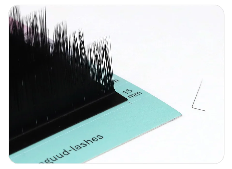 Schwarz L/L+/LC/LD/LU/M Curl Volume Lash Extensions 8–15 mm gemischte Länge, individuelle Wimpernverlängerung, Make-up-Faux-Nerz-Wimpern-Tablett – Detail 20