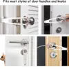 Animal Pattern Pet Door Fence for Cats & Small Dogs | Ventilated Bedroom Crack Door Cat Entry Exit Gate 3