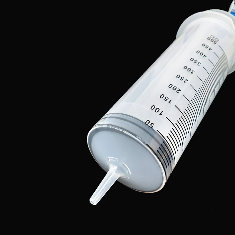 Syringe 500 ml Large Capacity Syringe Reusable Pump Measuring With Tube Feeding