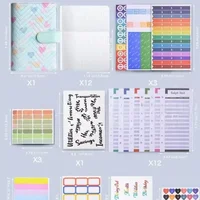 A6 PU Leather Binder 6-ring Notebook, Stylish Design, Personal Notebook Binder Cover, Can Be Used For Cash Budget Storag 5
