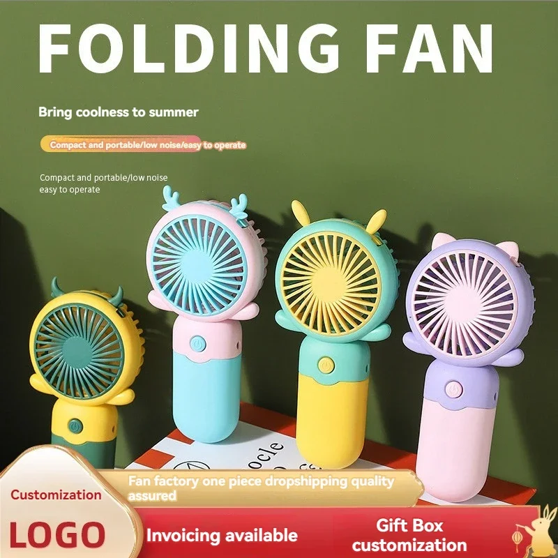 

New Creative Handheld Small Electric Fan with Cute Cartoon Design Easy To Operate and Powerful Portable Air Conditioner