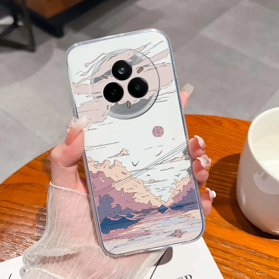 Cute Kitten Pattern Anti-Slip Clear Soft Silicone TPU Case