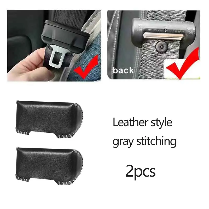 Universal Auto Sicherheits gurt Schnalle Clip Schutz Leder Innen