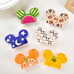 Muweordy Cartoon Mickey Acetate Hair Claw for Women Girls Popular Hair Catches Princess Crab Hair Clip Fashion Hair Accessories
