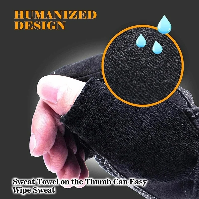 1Pair Fitness Half Finger Gloves Men And Women Wrist Guard Sports Dumbbell Riding Non Slip Horizontal Bar Exercise Training 2