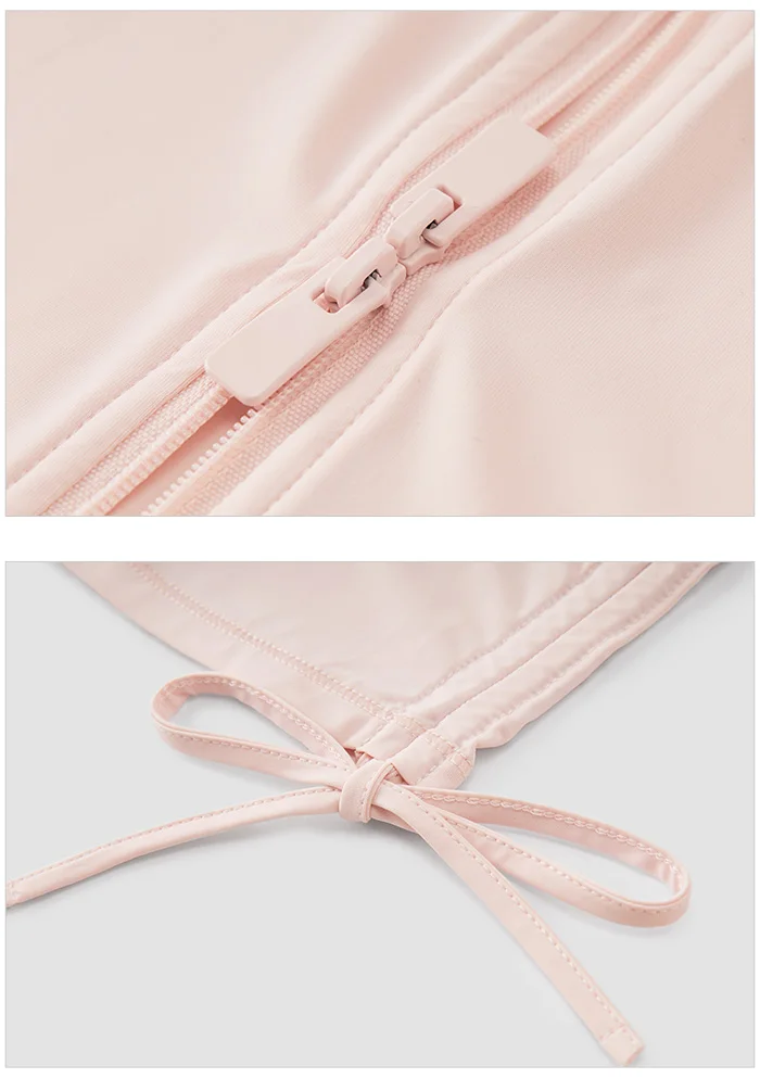 Chaqueta de protección solar de hilo original para mujer, ajustada, de verano, con sensación fresca, corta y fina, de seda helada.