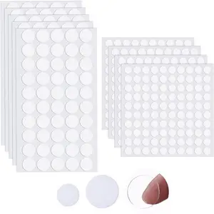 iCraft Dots Pre-Cut Double-Sided Clear Adhesive Circles, Combo Pack –