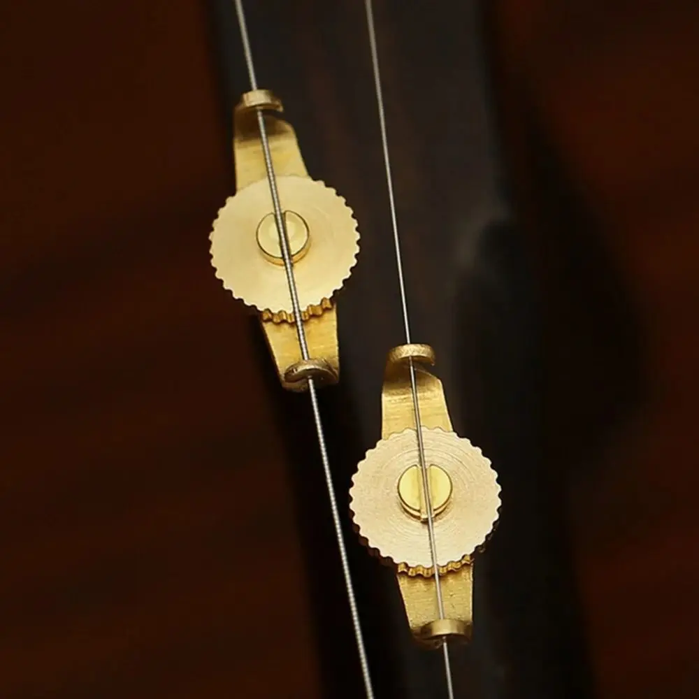 Protable 20Pcs ErhuTrimmer Pure Copper Lightweight Erhu Fine Tuners Professional Tools Adjustment Erhu String Adjustment