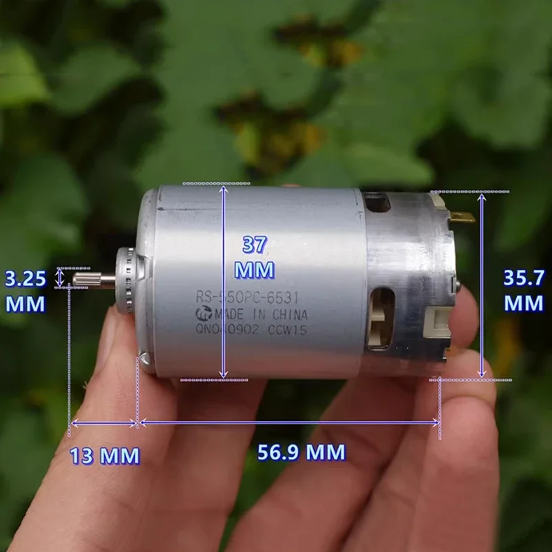Mabuchi RS-550PC-6531 미니 550 모터 DC 18V 23500RPM 고속 전력 대형 토크 모터 널링 샤프트 DIY 전기 드릴 도구