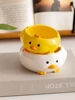Cartoon Cute Duck Ceramic Decorative Ashtray Trend Personality Fashion Desktop Porch Home Decoration Storage 4