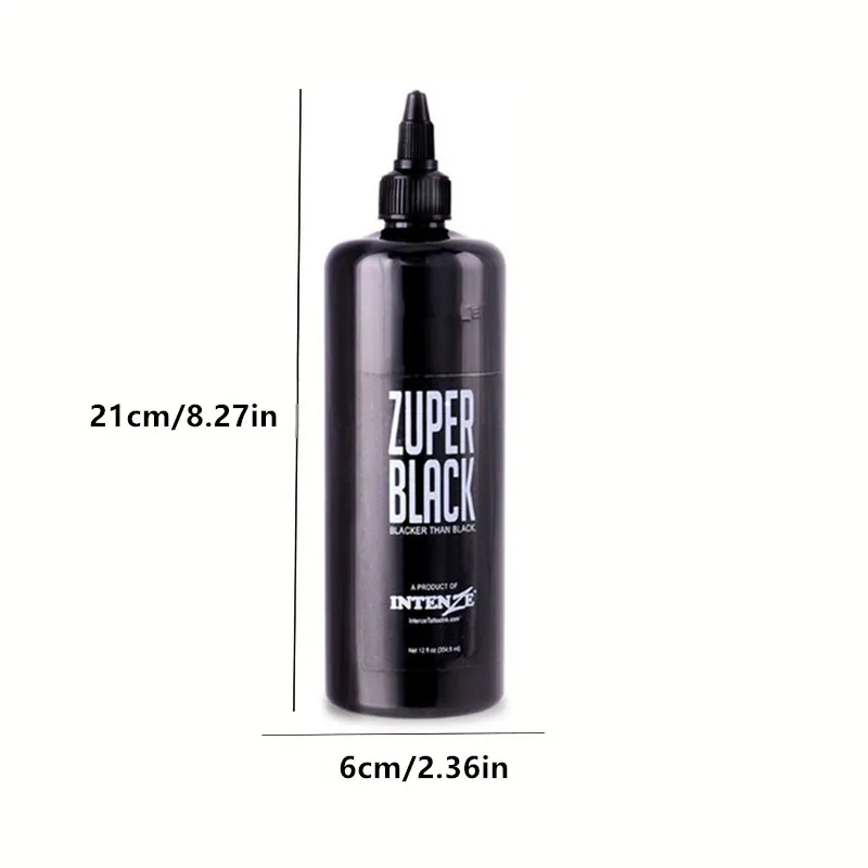 Tattoo Ink Intenze Professional Zuper Black 12 oz (360ml) colors microblading pigment