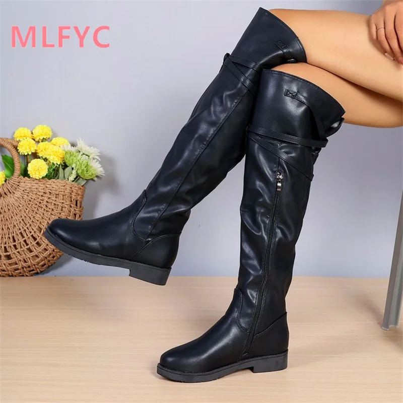 

Winter New Shoes Women's Versatile Over Knee Long Boots Ladies Boots High Sleeve Boots Female Fashion Sexy Boots