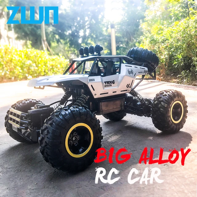 ZWN 1:12 4WD RC Car With Led Lights 2.4G Radio Remote Control Cars Buggy Off-Road Control Monster Trucks Toys Gifts for Children 1