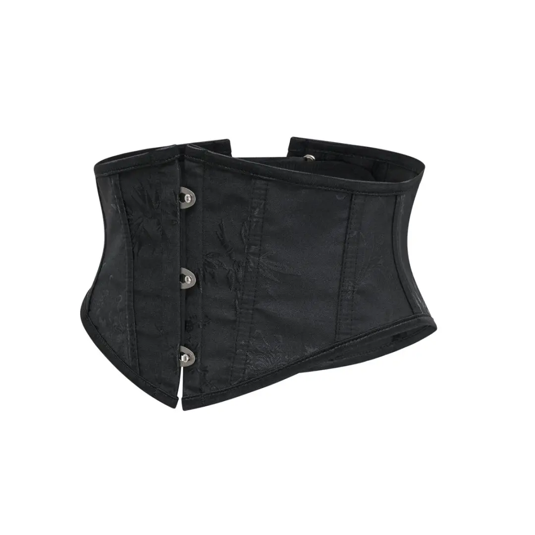Dunkelblauer Jacquard ohne Knochen Unterbrust Sexy Taillentrainer Body Shaper Korsett Top Gothic Vintage Kleidung Frau Bustier Dessous XXL – Detail 21