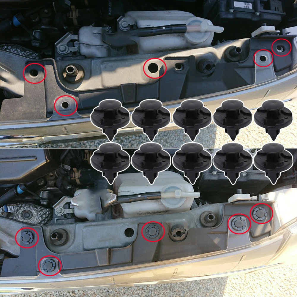 Paraurti Per Auto Passaruota Rivetto Trim Clip Fodera Paraspruzzi Per Nissan Navara Rogue Sentra Silvia Terrano Xterra Qashqai X-Trail