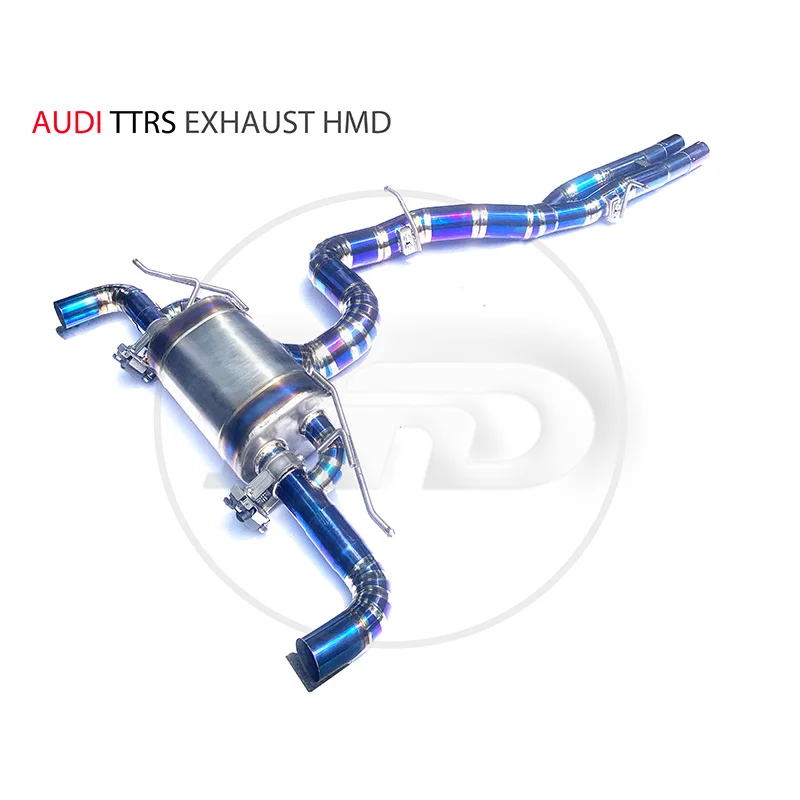 

Titanium Alloy Exhaust Pipe Manifold Downpipe for Audi TTRS Muffler With Electronic Valve Car Accessories